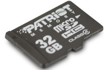 PSF32GMCSDHC43P | Patriot | 32GB Class 4 microSDHC Flash Memory Card