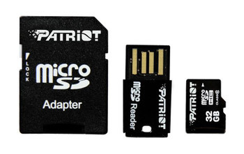 PSF32GMCSDHC4UK | Patriot | 32GB Class 4 microSDHC Flash Memory Card