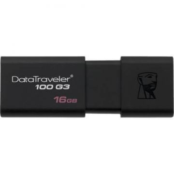 DT100G3/16GB | Kingston | 16GB DataTraveler 100 G3 USB 3.1 Flash Drive Bulk Refurbished
