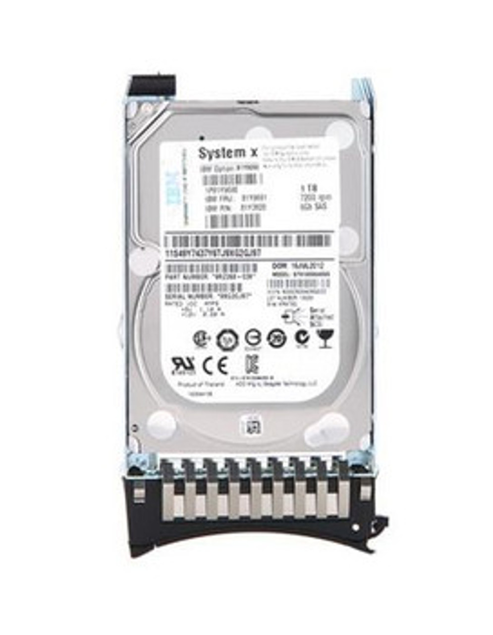 00AJ141-RMK | IBM | 1TB 7200RPM SATA 6Gbps 2.5-inch Internal Hard Drive
