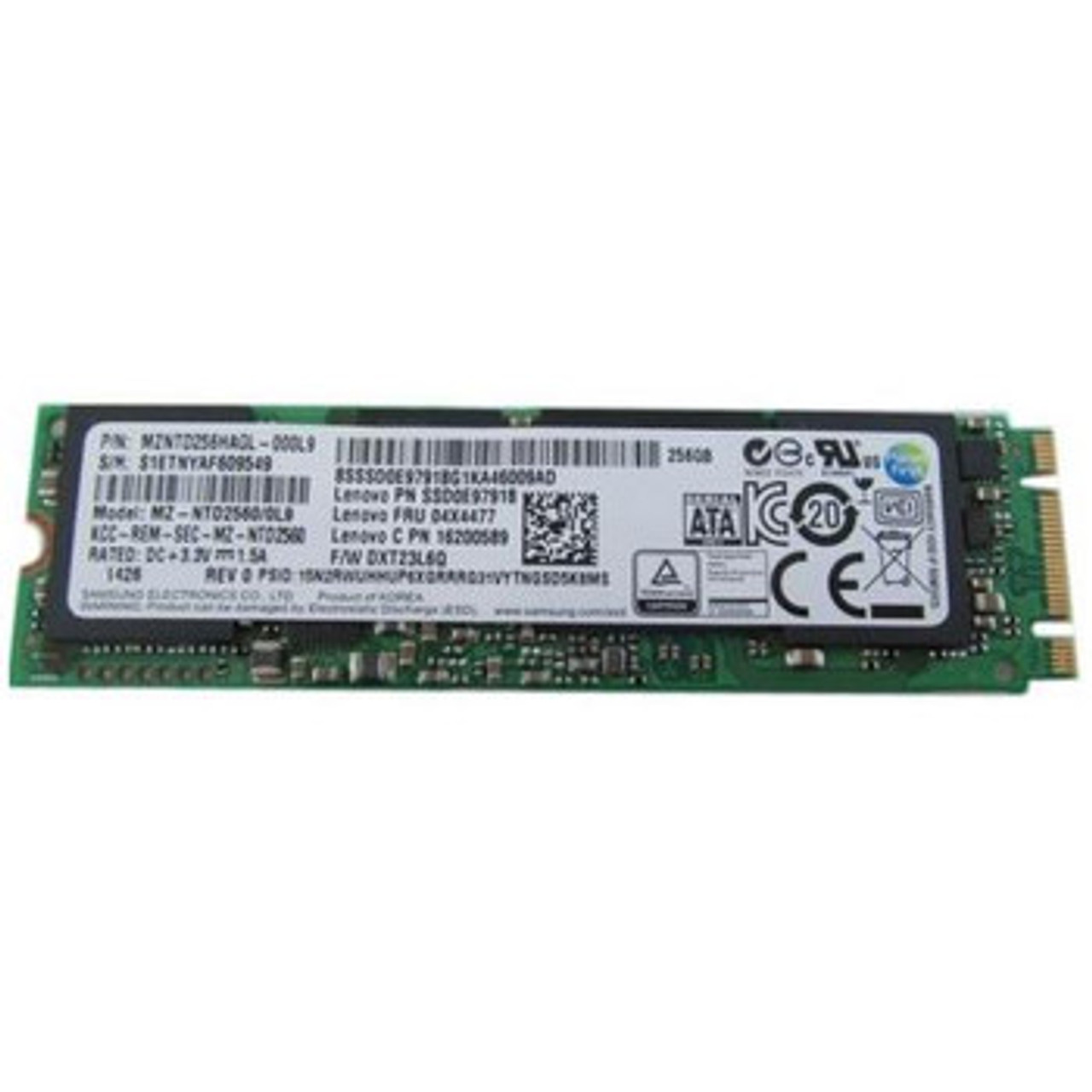04X4442 | Lenovo | 256GB TLC SATA 6Gbps M.2 2280 Internal Solid State Drive (SSD) for ThinkPad X1 Carbon