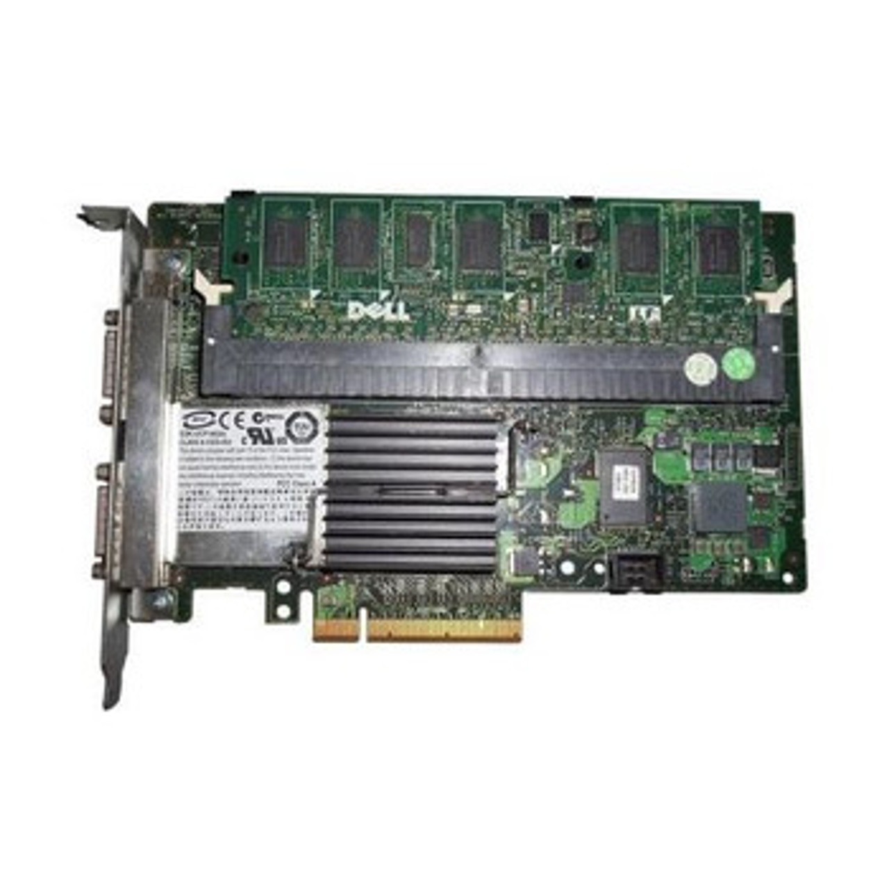 341-5899 | Dell | PERC 6/e SAS 3Gbps Dual Channel PCI Express 1.0 x4 0/1/5/6/10/50/60 RAID Controllar Card for PowerEdge 2950 Server
