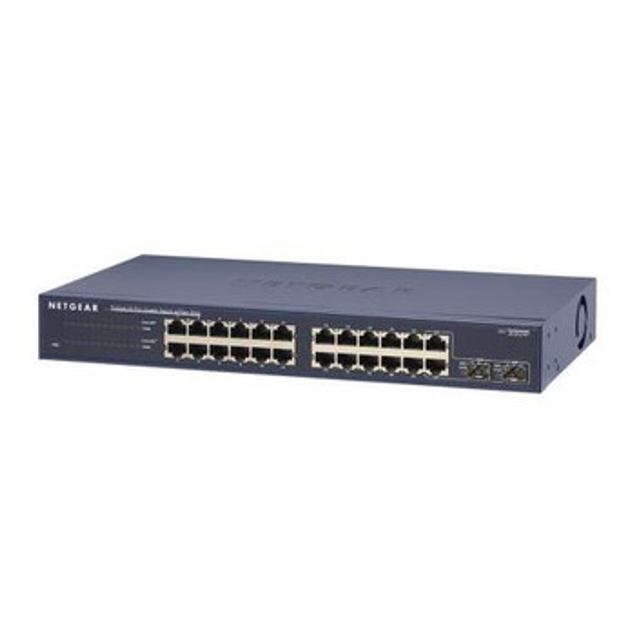 JGS524F | NetGear | ProSafe 24-Ports 10/100/1000Mbps RJ45 Gigabit Rackmount Switch With 2 SFP Slots