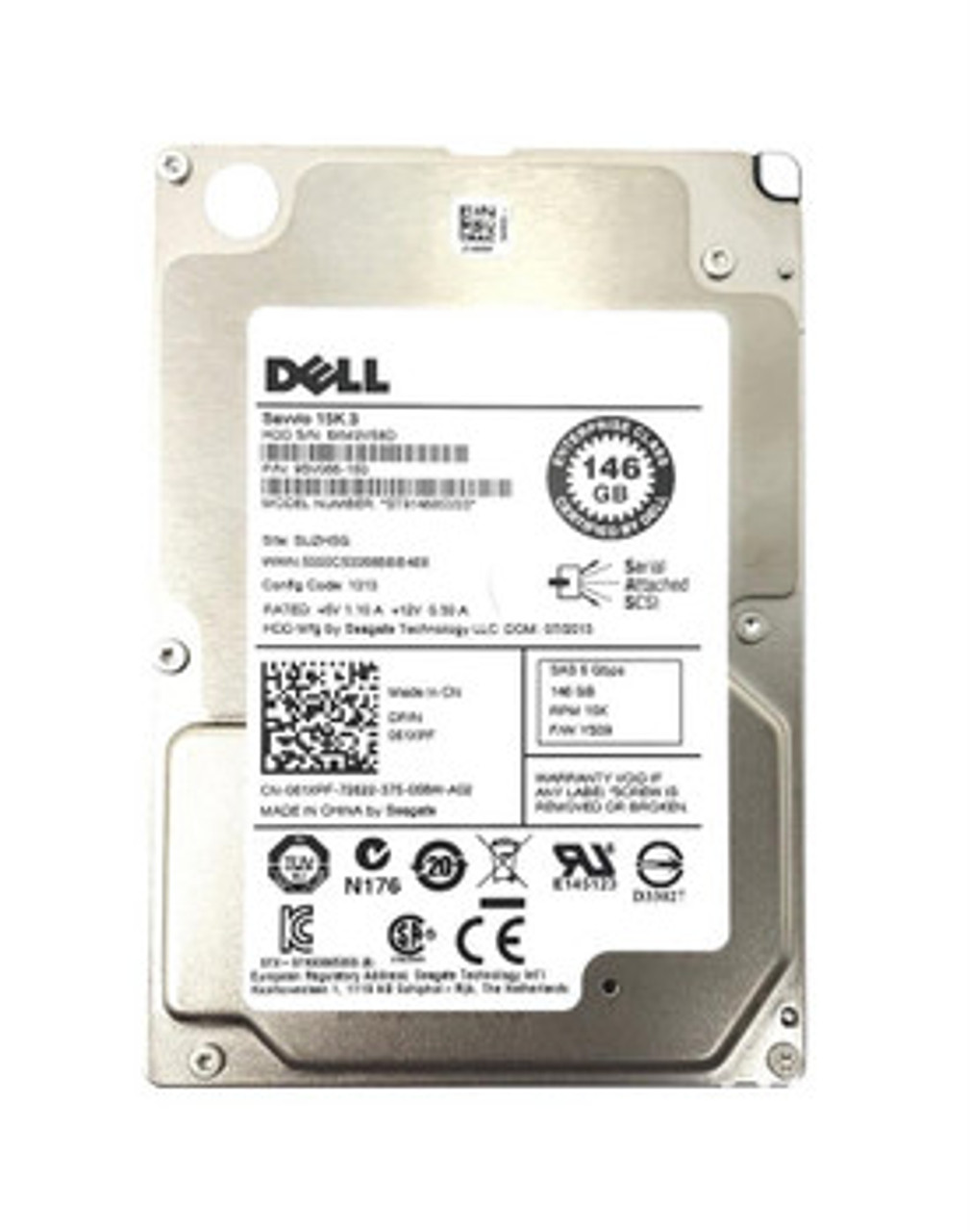 0061XPF | Dell | 146GB 15000RPM SAS 6Gbps 2.5-inch Internal Hard Drive