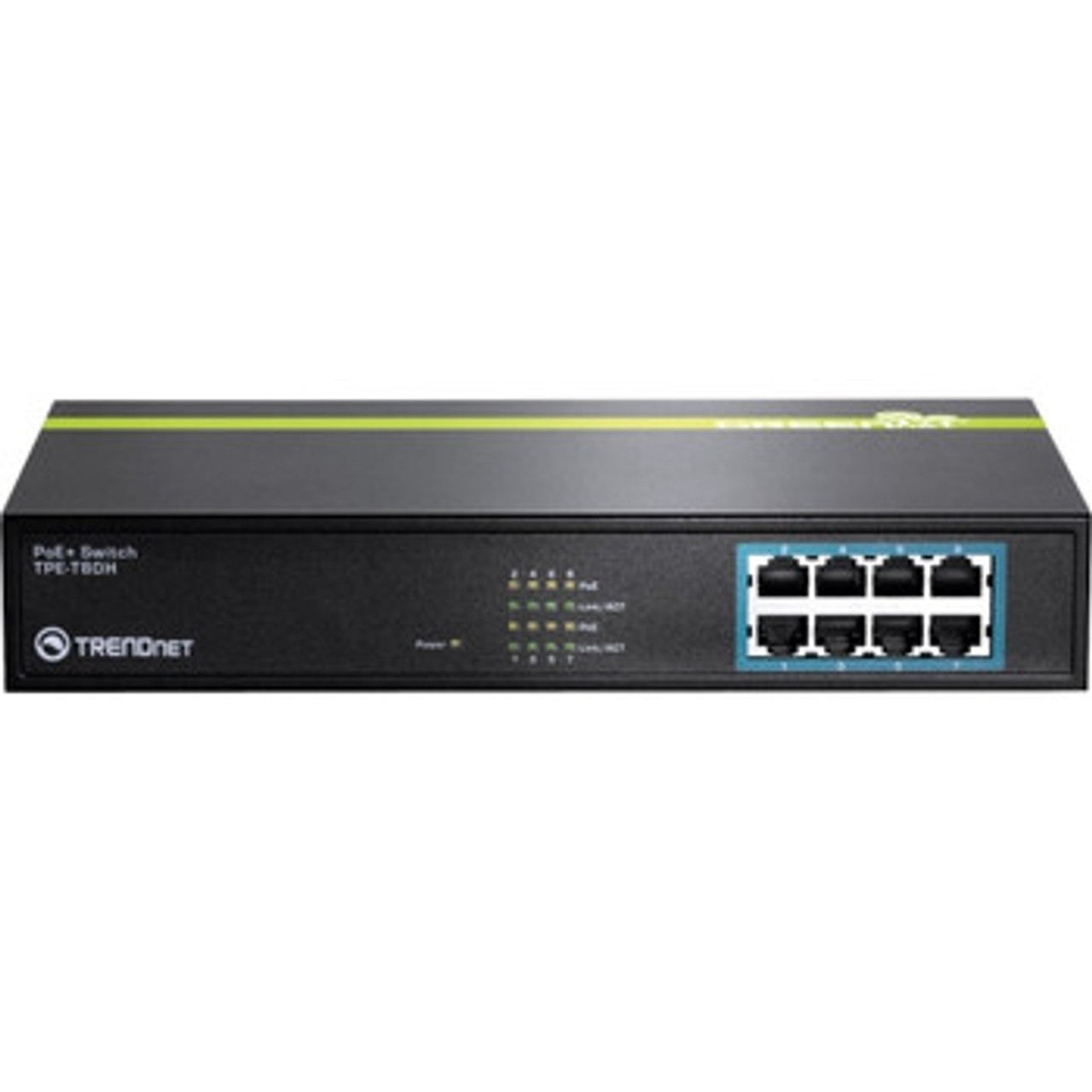 TPE-T80H | TRENDnet | 1077 Network 8-Ports 10 100MBps Poe + Switch Re
