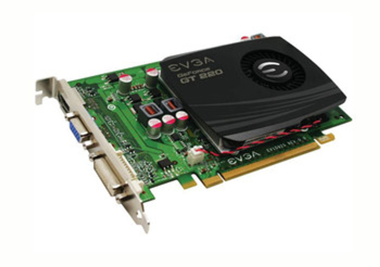 01G-P3-1227-LX | EVGA | GeForce GT 220 SuperClocked 1024MB 128-Bit DDR3 PCI Express 2.0 x16 DVI/ VGA/ HDMI Video Graphics Card