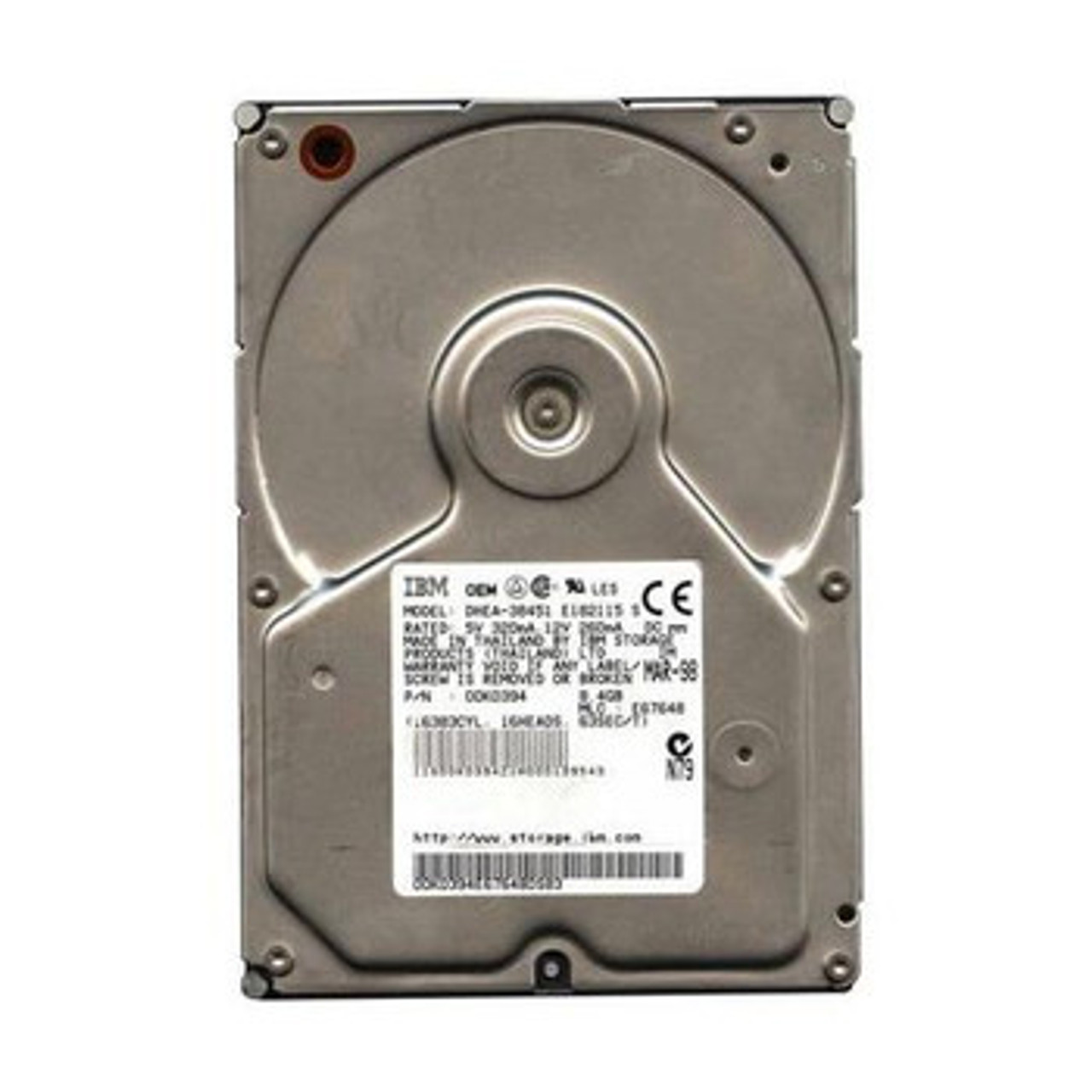 00K0394 | IBM | 8GB 5400RPM ATA 33 3.5 512KB Cache Deskstar Hard Drive"