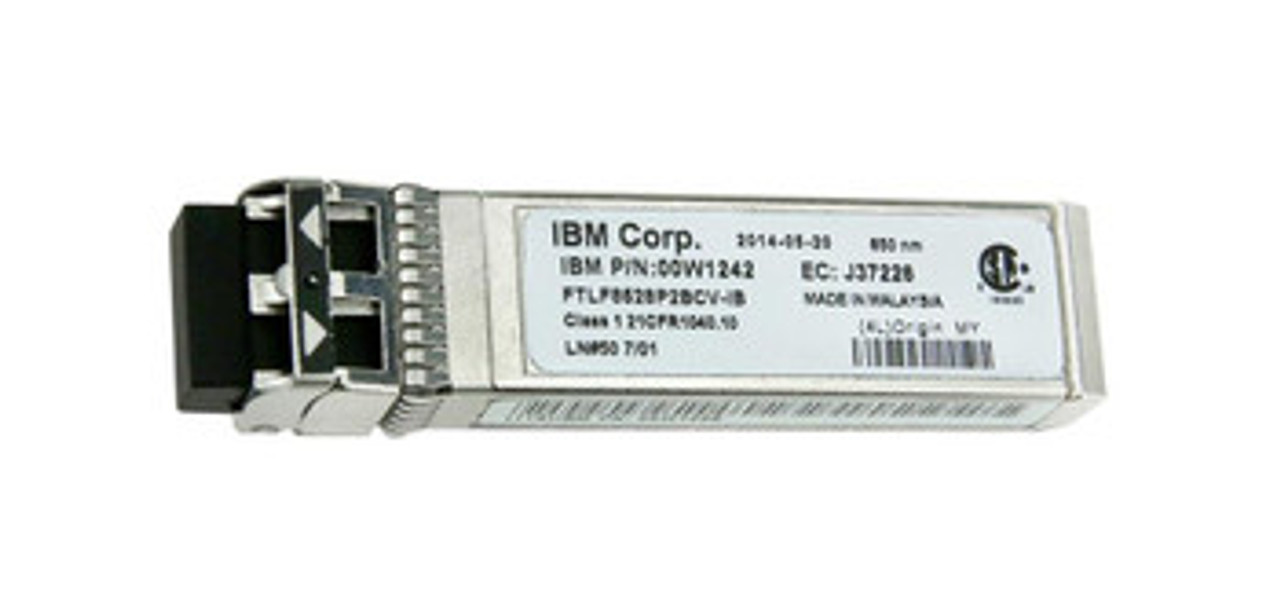 00W1242-02 | IBM | 8Gbps 8GBase-SW Shortwave Fibre Channel Multi-mode Fiber 550m 850nm LC Connector SFP Transceiver (2-Pack)