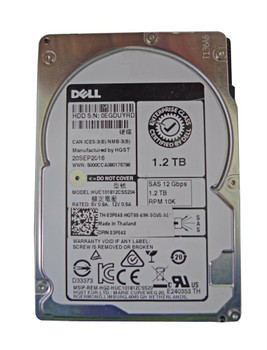 03P048 | Dell | 1.2TB 10000RPM SAS 12Gbps Hot-Plug 2.5-inch Internal Hard Drive