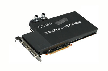 015P31592AR | EVGA | GeForce GTX 580 FTW Hydro Copper 1536MB GDDR5 PCI Express 2.0 Dual DVI/ Mini-HDMI/ Ready SLI Support Video Graphics Card