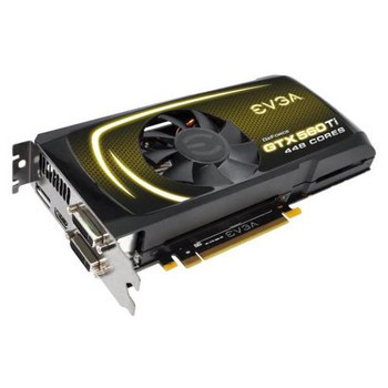 012-P3-2066-KR | EVGA | GeForce GTX 560 Ti 448 Cores FTW 1280MB 320-Bit GDDR5 PCI Express 2.0 x16 HDCP Ready SLI Support HDMI/ DisplayPort/ Dual DVI Video
