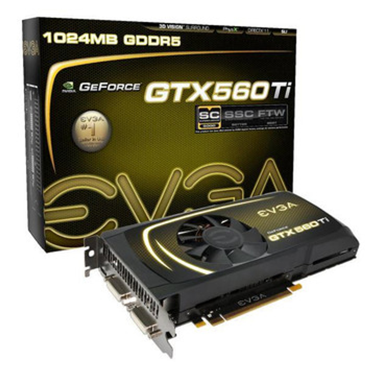 012-P3-1563-KR | EVGA | GeForce GTX 560 Ti Superclocked 1024MB PCI Express DVI/ Mini-HDMI Video Graphics Card