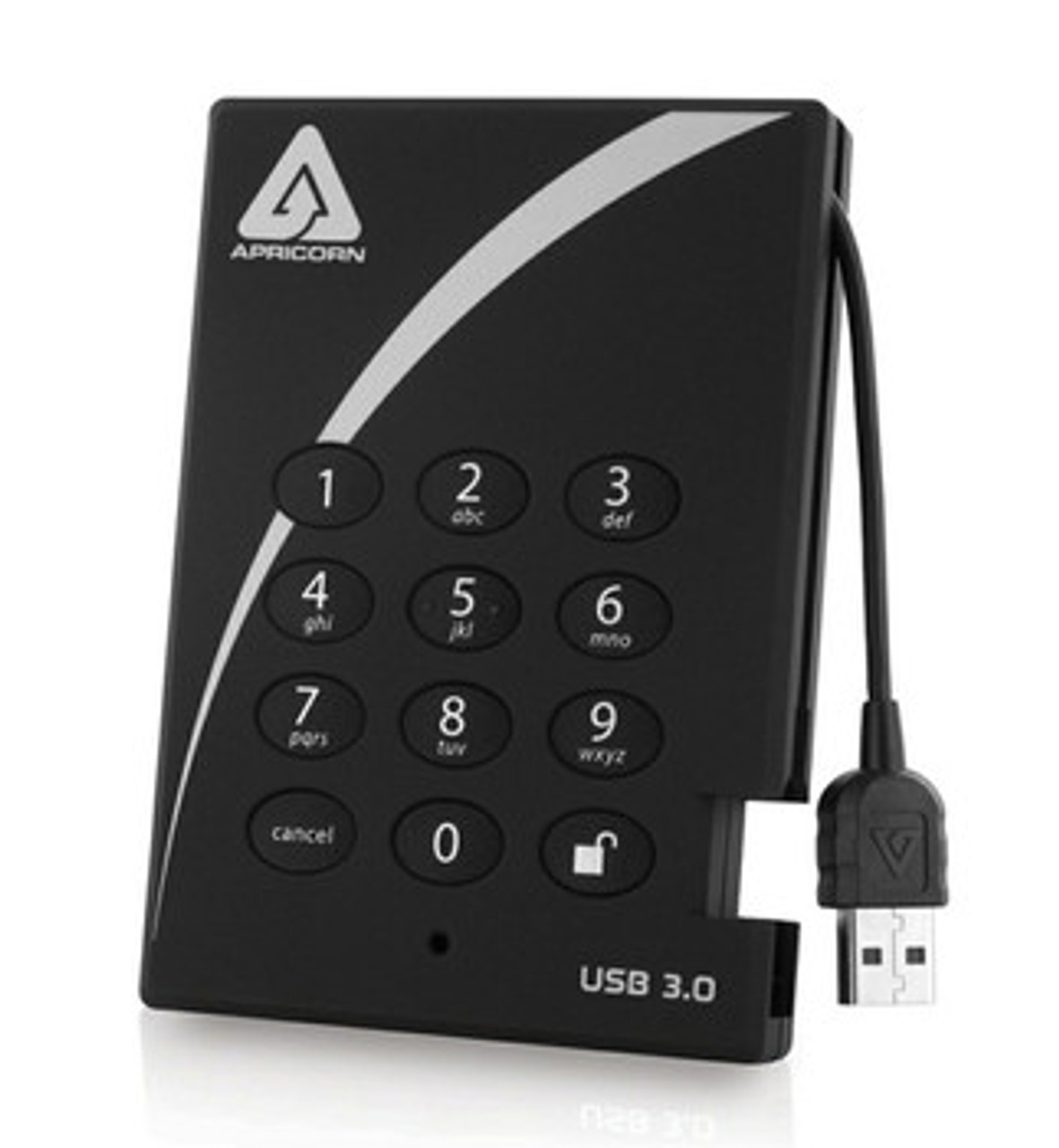 A253PL256S128 | Apricorn | Aegis Padlock 128GB USB 3.0 Encrypted 2.5-inch External Solid State Drive A253PL256S128 | Apricorn | Aegis Padlock 128GB USB 3.0 Encrypted 2.5-inch External Solid State Drive