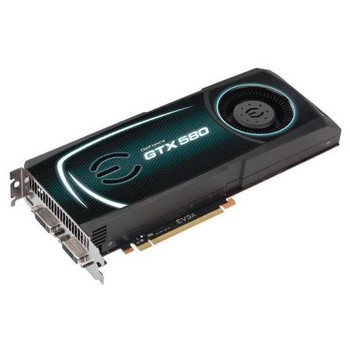 015-P3-1580-BE | EVGA | GeForce GTX 580 1536MB 384-Bit GDDR5 PCI Express 2.0 x16 Dual DVI/ mini HDMI/ HDCP Ready SLI Support Video Graphics Card