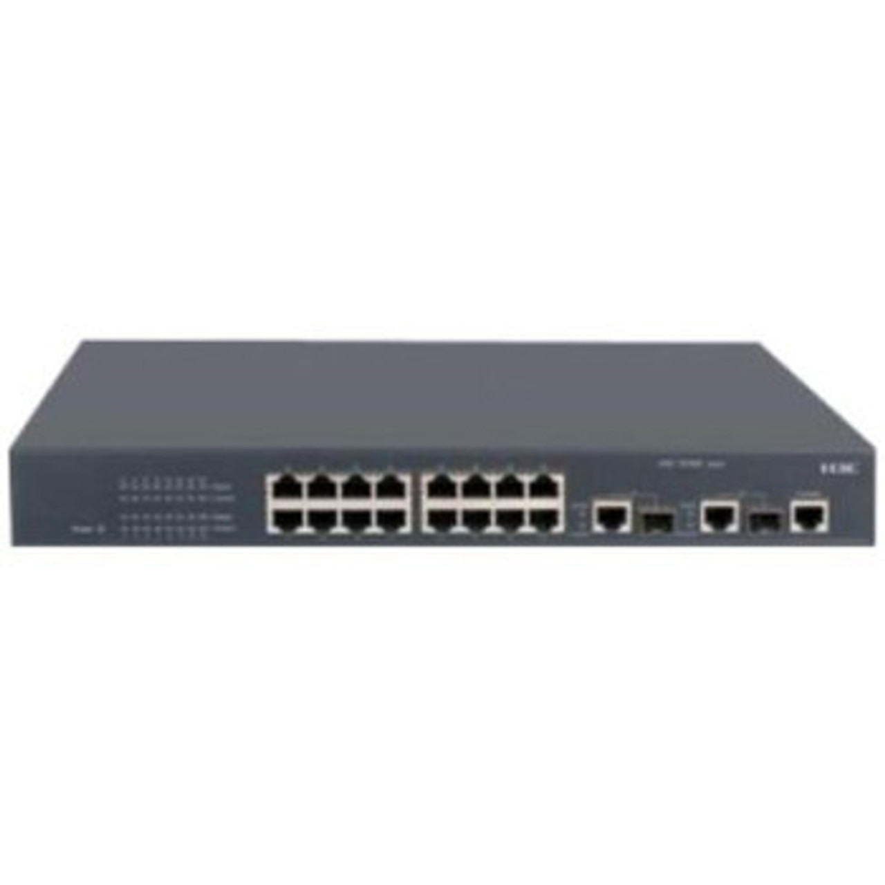0235A23H | 3Com | S3100-16TP-EI Stackable Ethernet Switch 2 x SFP (mini-GBIC) Shared 16 x 10/100Base-TX LAN 2 x 10/100/1000Base-T Uplink