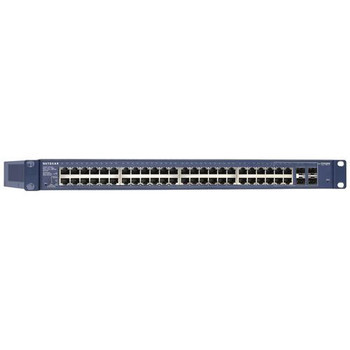GS748TPS-100NAS | NetGear | ProSafe 48-Ports 10/100/1000Mbps Gigabit Ethernet Smart Stackable PoE Switch with 4 x SFP Ports