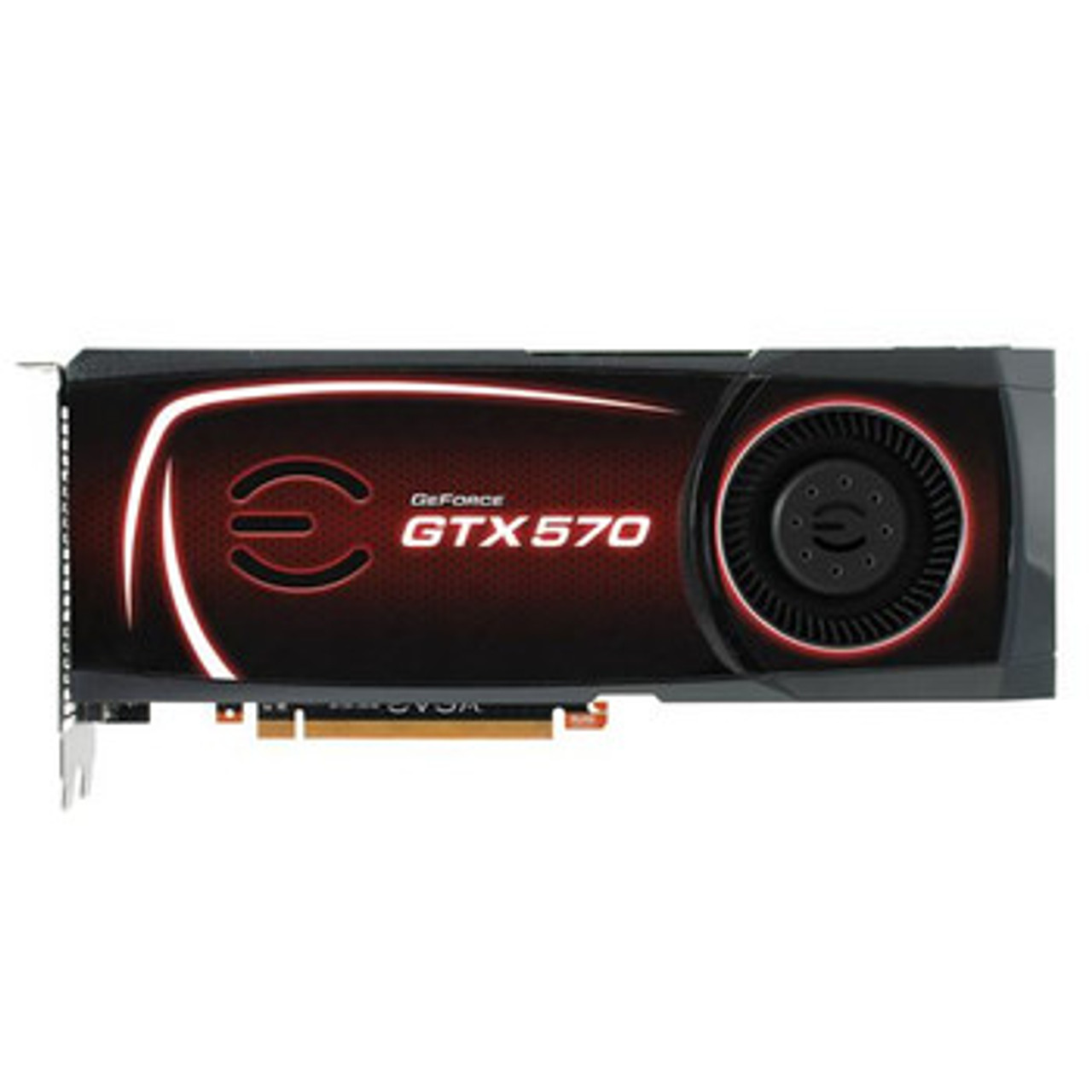 012P31570KE | EVGA | GeForce GTX 570 (Fermi) 1280MB 320-Bit GDDR5 PCI Express 2.0 x16 Dual DVI/ mini-HDMI/ HDCP Ready SLI Support Video Graphics Card
