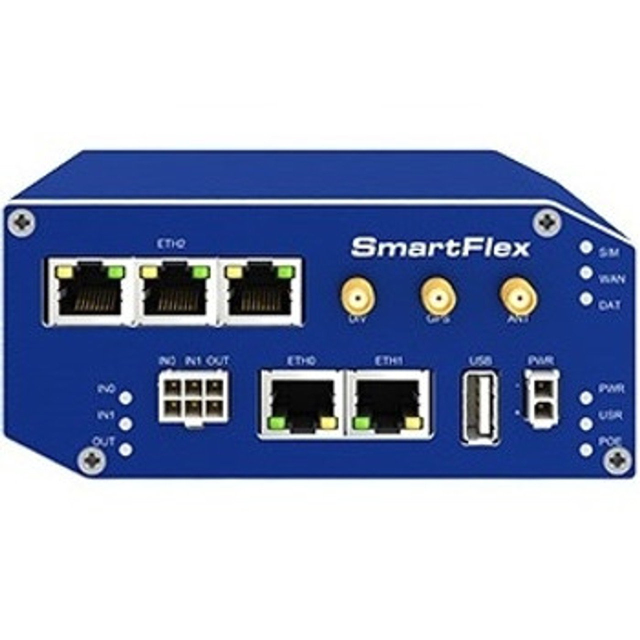 SR30500110 | B&B Electronics Mfg Co | SmartFlex SR305 Cellular Modem/Wireless Router 4G LTE 2 x Network Port USB Fast Ethernet VPN Supported Rail-mountable Desktop (Refurbi