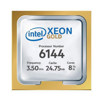 338-BMEF | Dell | Intel Xeon Gold 6144 3.5GHz. 4.2GHz Turbo. 8C 10.4GT/s 3UPI. 24.75MB Cache (165W) DDR4-2666