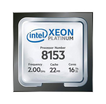 826890R-L21 | HPE | 2.00GHz 10.40GT/s UPI 22MB L3 Cache Socket LGA3647 Intel Xeon Platinum 8153 16-Core Processor Upgrade for ProLiant DL380 Gen10
