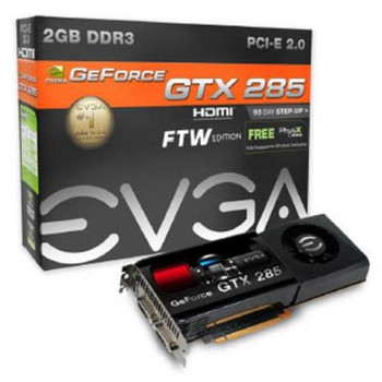 01G-P3-1190-RX | EVGA | GeForce GTX 285 Classified 1GB 512-Bit DDR3 PCI Express 2.0 x16 Video Graphics Card