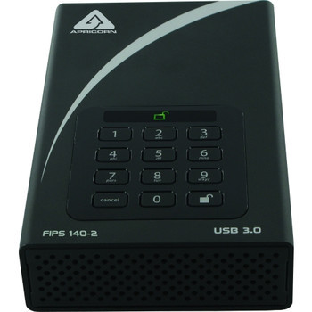 ADT-3PL256F-8000 | Apricorn | Aegis Padlock DT 8TB SuperSpeed USB 3.0 8MB Cache (AES-256 FIPS 140-2) 3.5-inch External Hard Drive