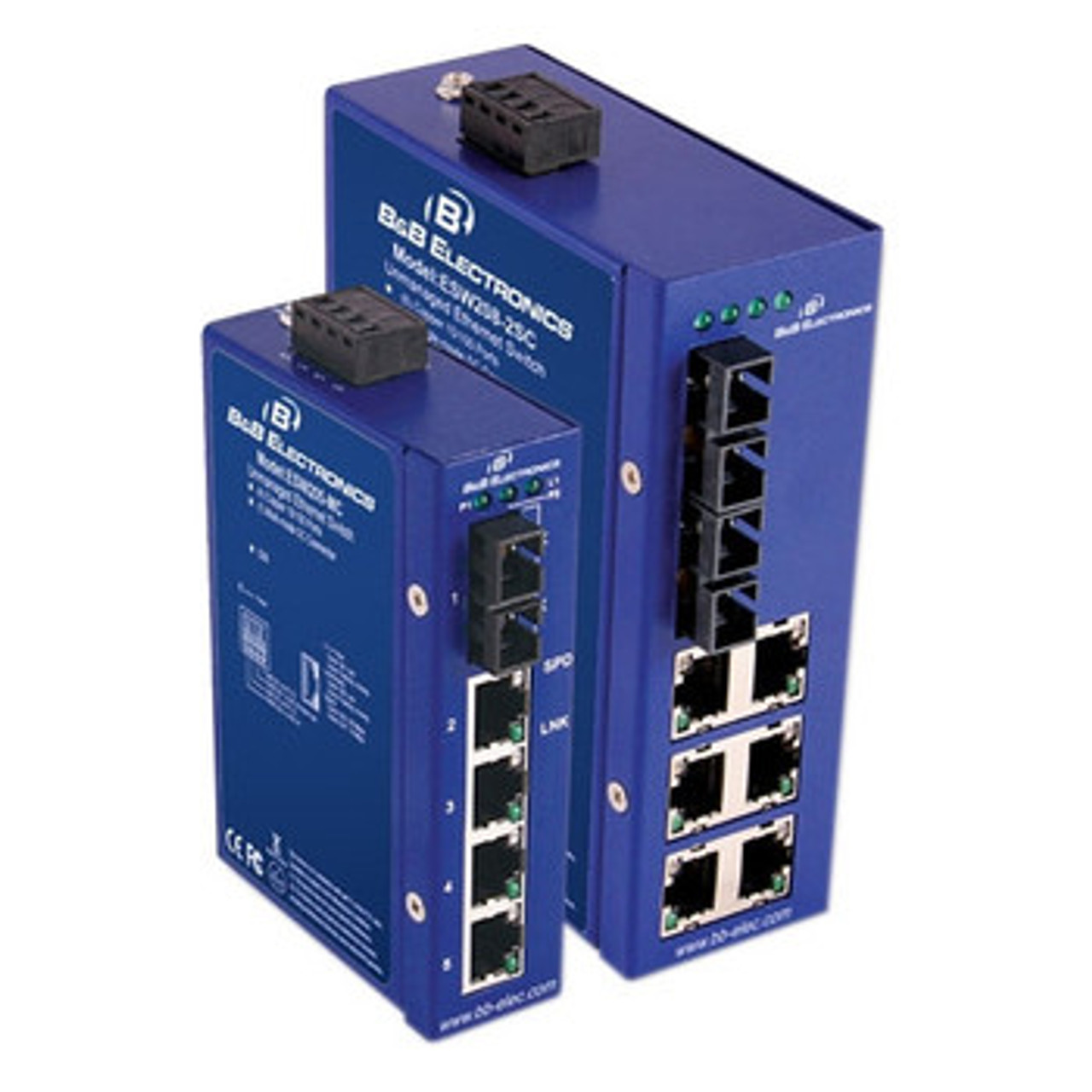 ESW208-2MT | B&B Electronics Mfg Co | ETN UNMANAGED SWITCH 6 COPPER 2 MULTI-MODE ST 2 Layer Supported Rail-mountable Rack-mountable