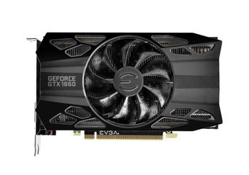 06G-P4-1160-KR | EVGA | GeForce GTX 1660 Black Gaming 6GB 192-bit GDDR6 PCI Express 3.0 Single Fan Video Graphics Card