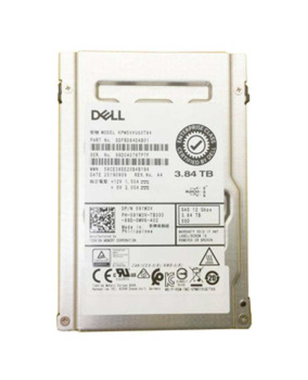 091W3V | Dell | 3.84TB SAS 12Gbps Mixed Use 2.5-inch Internal Solid State Drive (SSD) 091W3V | Dell | 3.84TB SAS 12Gbps Mixed Use 2.5-inch Internal Solid State Drive (SSD)
