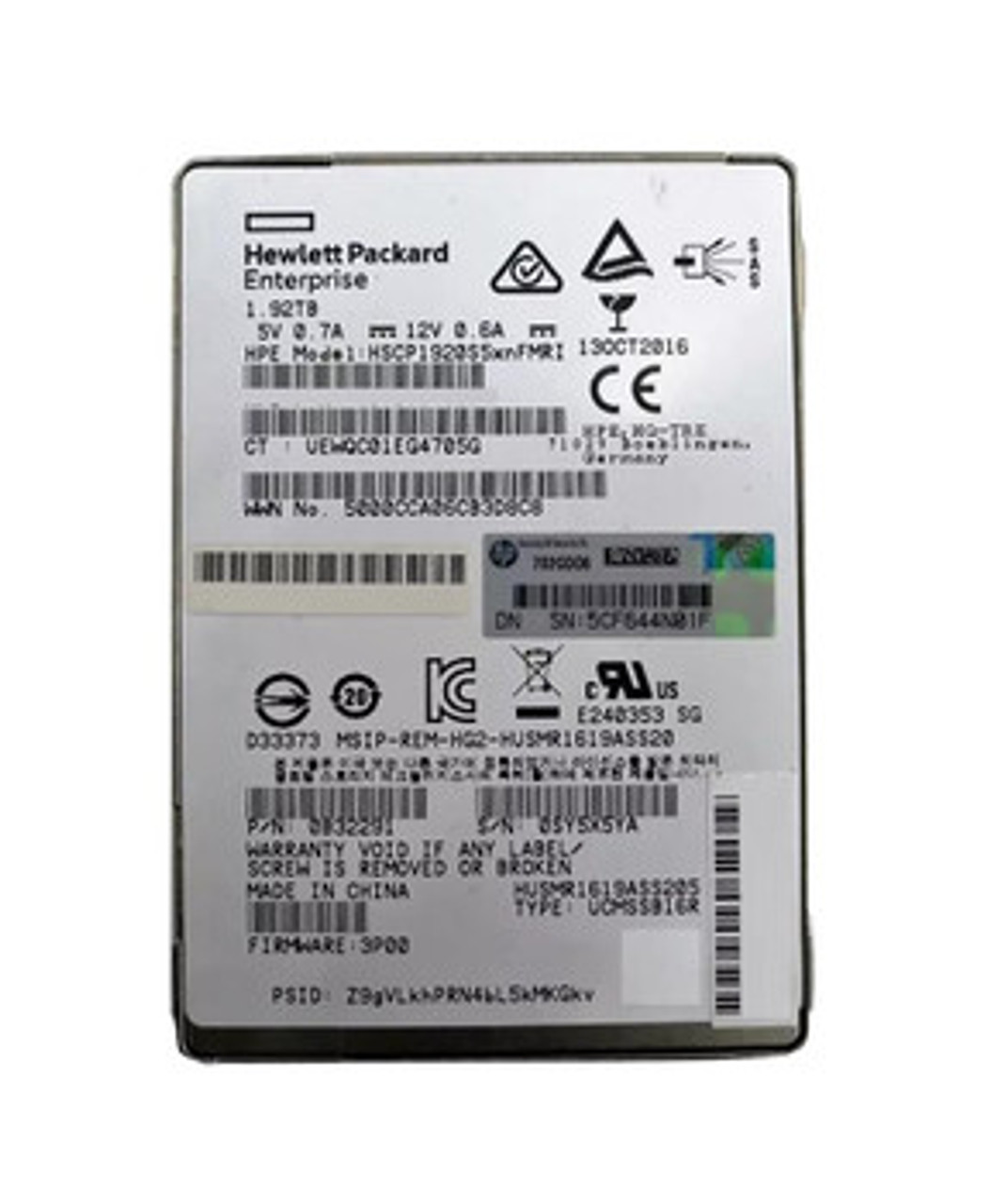 0B32291 | HP | 1.92TB MLC SAS 12Gbps Read Intensive 2.5-inch Internal Solid State Drive (SSD