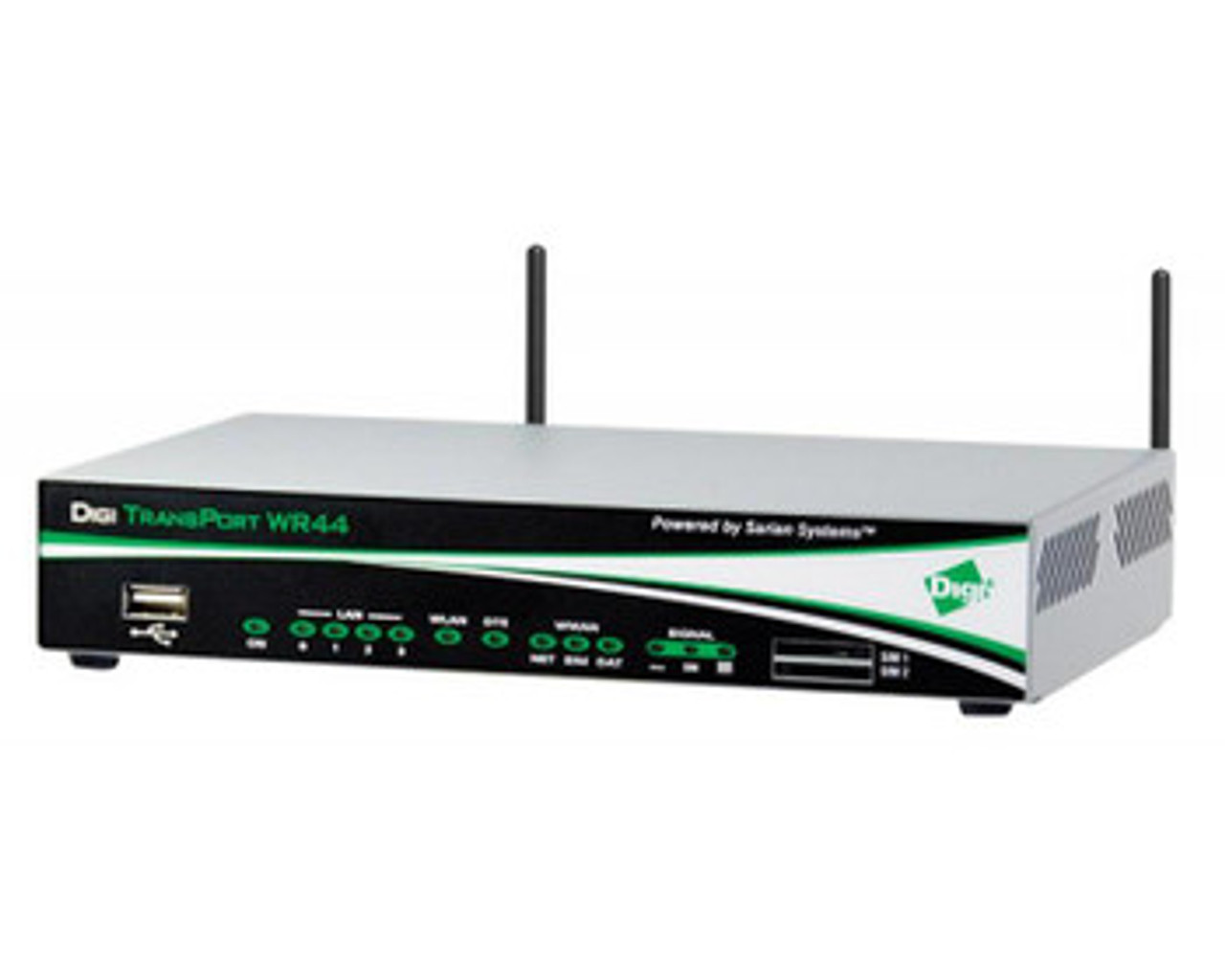 WR44-U800-DE1-RD | Digi | TransPort WR44R Wireless Router 4 x Antenna 4 x Network Port USB Desktop Rack-mountable Wall Mountable Rail-mountable (Refurb