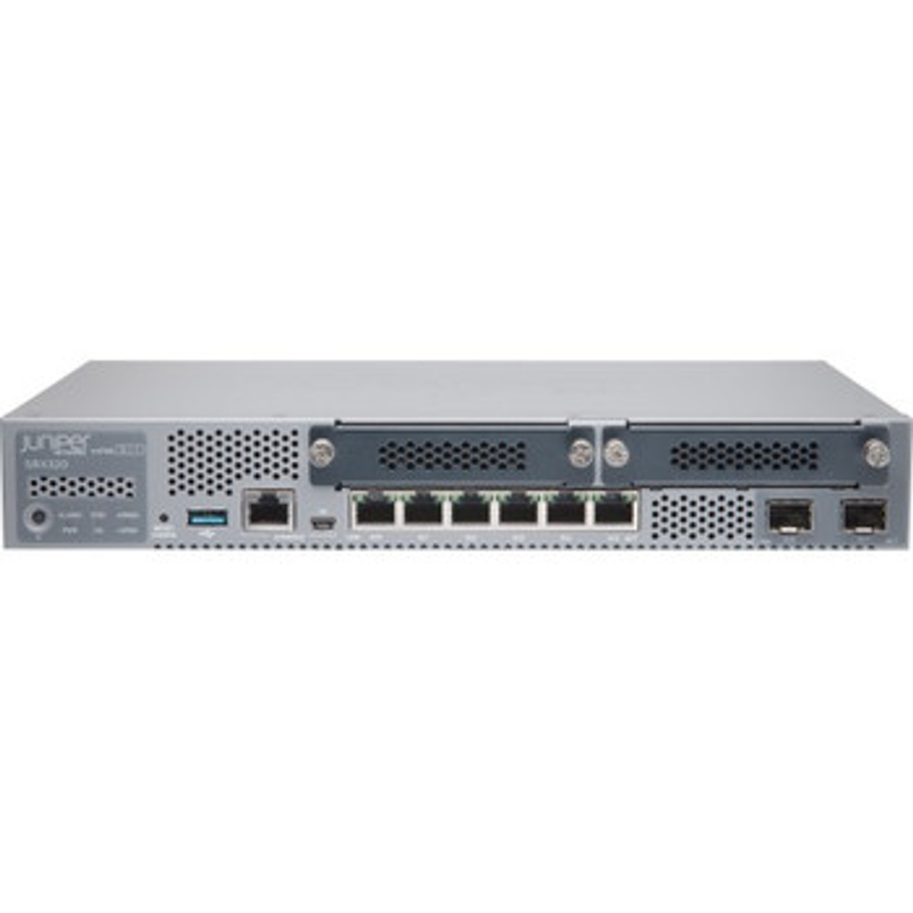 SRX320-SYS-JE | Juniper Networks | SRX320 Router 6 Ports Management Port 4 Slots Gigabit Ethernet Desktop Rack-mountable Wall Mountable
