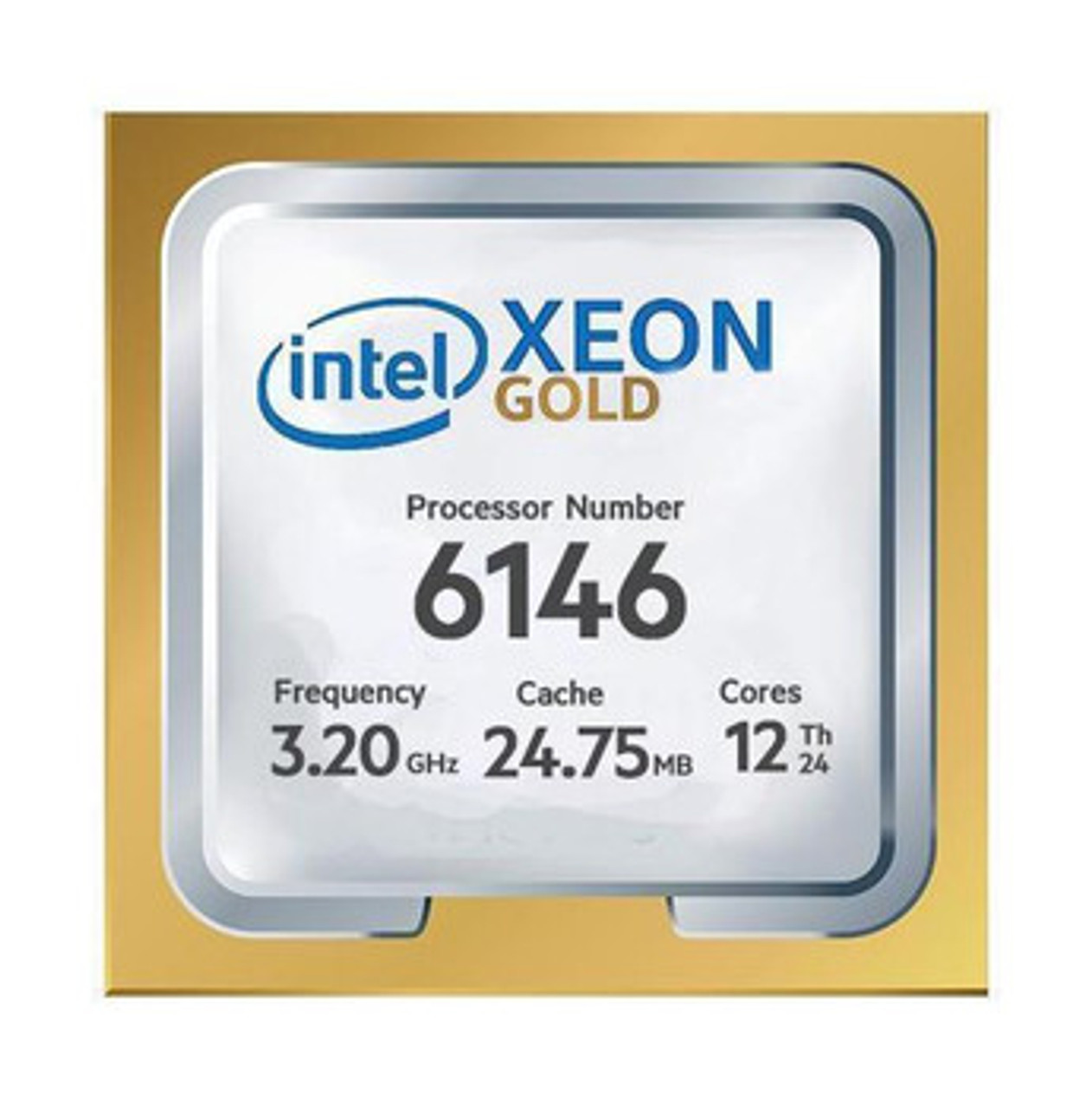R740-6146 | Dell | 3.20GHz 24.75MB L3 Cache Socket LGA 3647 Intel Xeon Gold 6146 12-Core Processor Upgrade