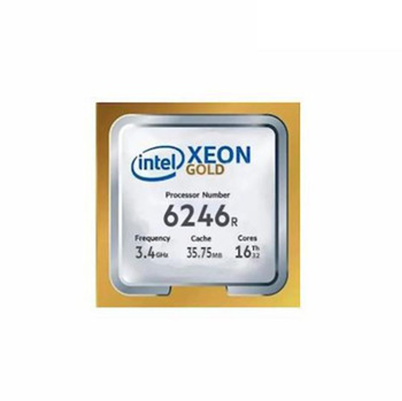 338-BWTC | Dell | Intel Xeon Gold 6246R 3.4GHz (4.1GHz Turbo 16C 10.4GT/s 3UPI 35.75MB Cache HT (205W) DDR4-2933