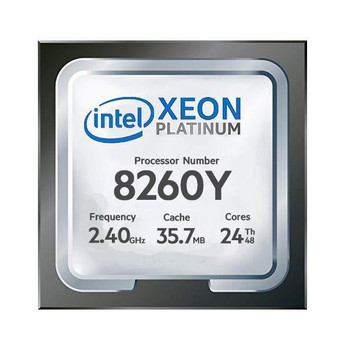634-BUCS | Dell | 2.40GHz 36MB Cache Socket FCLGA3647 Intel Xeon Platinum 8260Y 16-Core Processor Upgrade