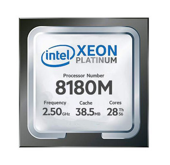 817-BBTE | Dell | 2.50GHz 10.40GT/s UPI 38.5MB L3 Cache Socket LGA3647 Intel Xeon Platinum 8180M 28-Core Processor Upgrade