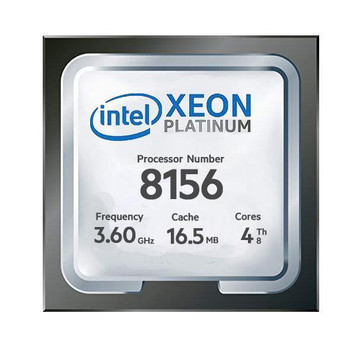 R740-8156 | Dell | 3.60GHz 10.40GT/s UPI 16.5MB L3 Cache Socket LGA3647 Intel Xeon Platinum 8156 Quad-Core Processor Upgrade