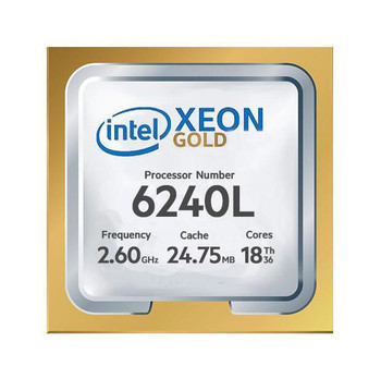 P02683-B21 | HPE | 2.60GHz 24.75MB Cache Socket LGA3647 Intel Xeon Gold 6240L 18-Core Processor Upgrade for DL360 Gen10