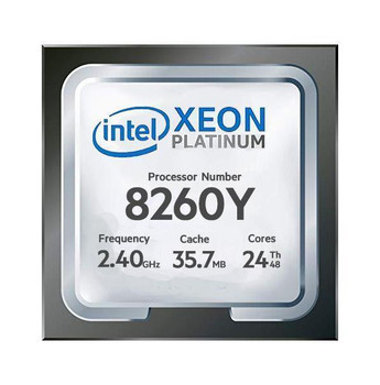 P14292-L21 | HPE | 2.40GHz 36MB Cache Socket LGA3647 Intel Xeon Platinum 8260Y 16-Core Processor Upgrade for ML350 Gen10