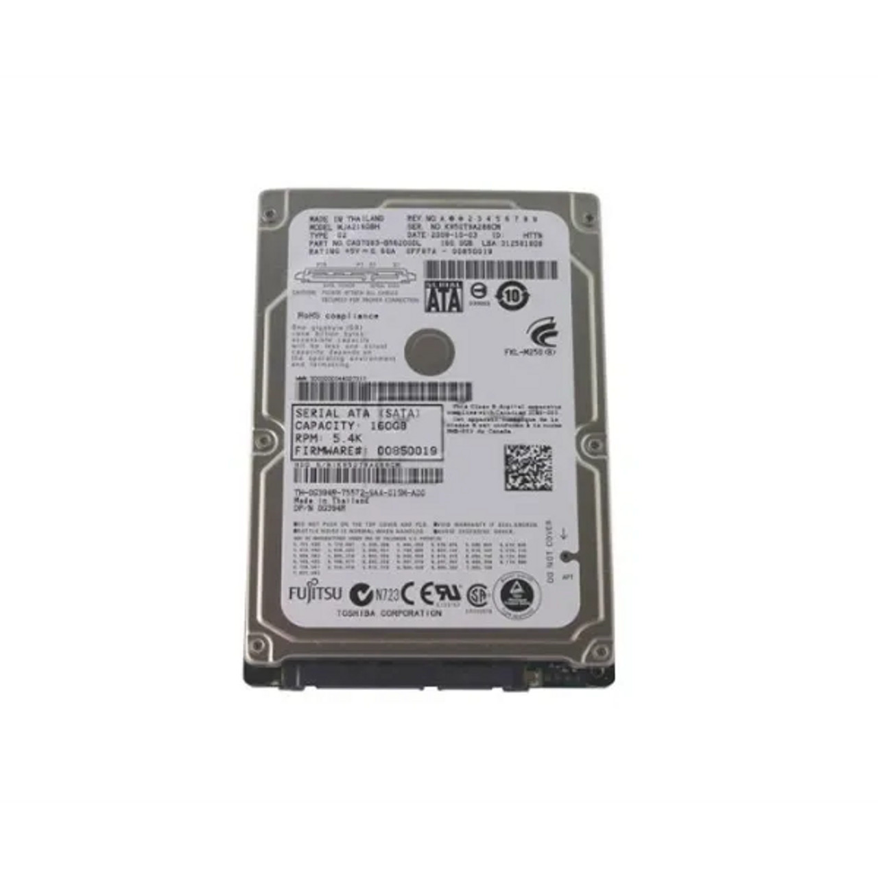 MJA2160BH | Fujitsu | 160GB 5400RPM SATA 3GB/s 8MB Cache 7-Pin 2.5-inch Hard Drive MJA2160BH | Fujitsu | 160GB 5400RPM SATA 3GB/s 8MB Cache 7-Pin 2.5-inch Hard Drive