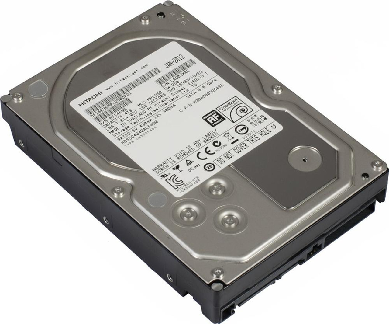 0F14696 | Hitachi | Deskstar 5K4000 4TB 5400RPM SATA 6GB/s 32MB Cache 3.5-inch Hard Drive