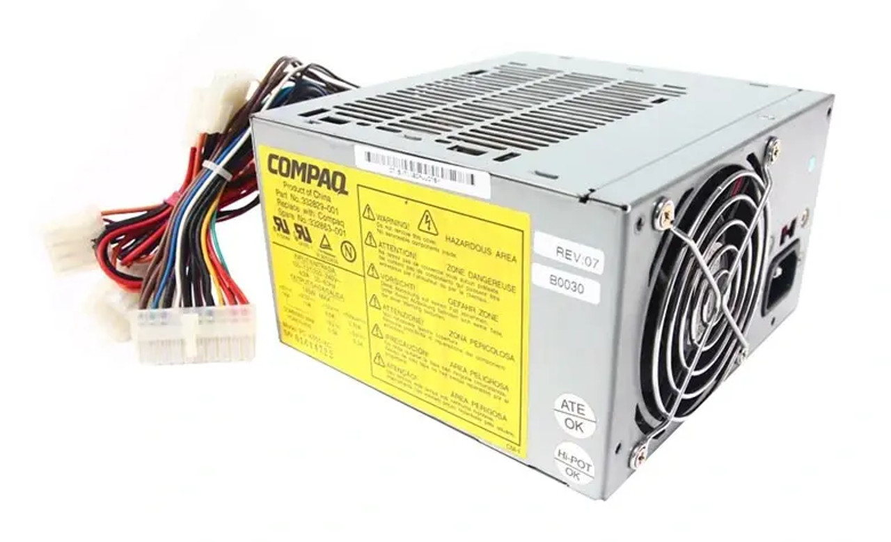 332829-001 | HP | 145-Watts ATX Switching Power Supply 110-240VAC Input 45-66Hz 6 DC Outputs