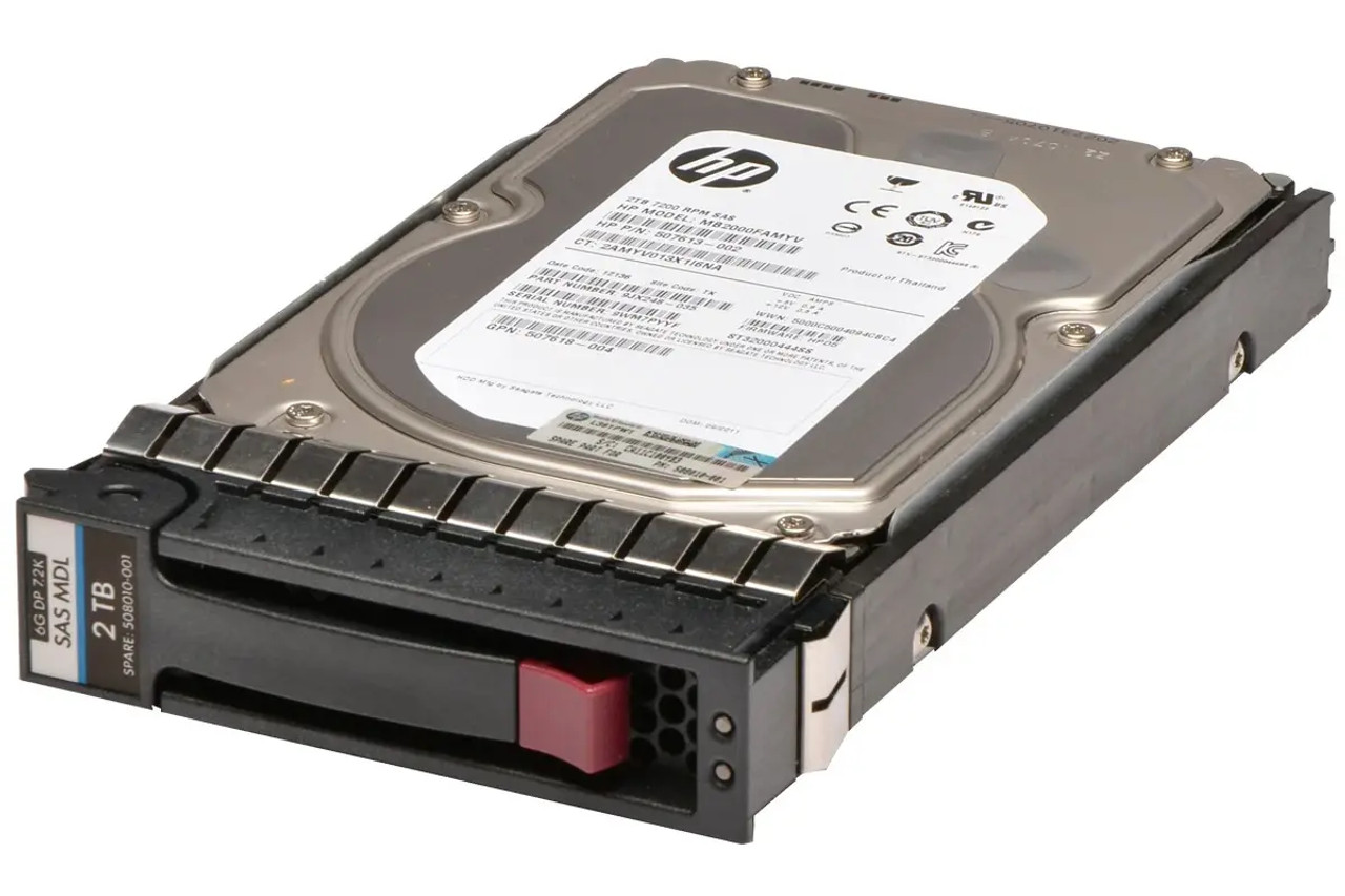 507616-B21 | HP | 2TB 7200RPM SAS 6Gb/s 3.5-inch Hard Drive