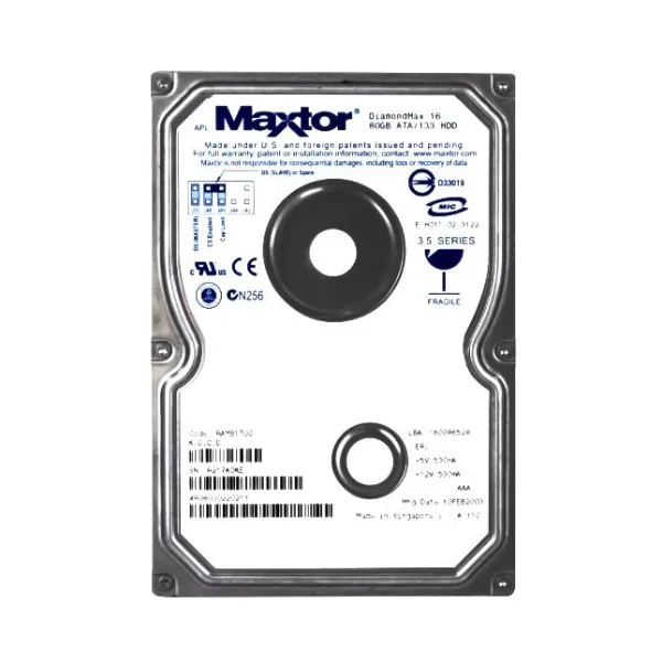 4R080J0 | Maxtor | DiamondMax-16 80GB 5400RPM Ultra DMA ATA/IDE-133 2MB Cache 3.5-inch Hard Drive