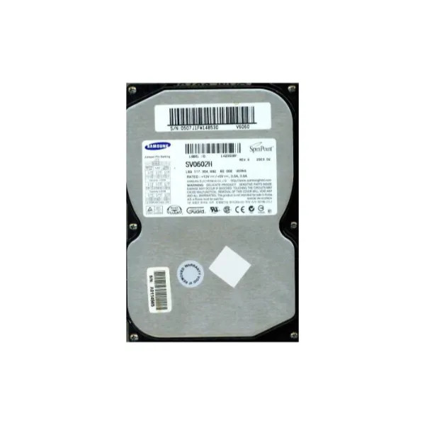 SV0602H | Samsung | SpinPoint V60 60GB 5400RPM ATA-100 2MB Cache 3.5-inch Hard Drive