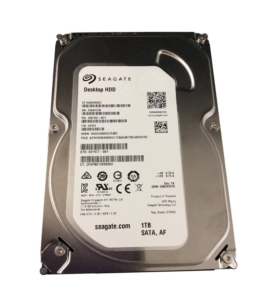 1SB102-021 | Seagate | 1TB 7200RPM SATA 6GB/s 3.5-inch Hard Drive