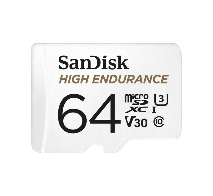 SDSQQNR-064G-AN6IA | SanDisk | 64GB Class 10 High Endurance microSD Memory Card