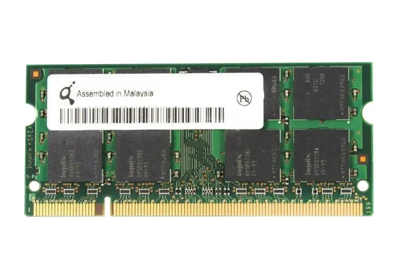 HYS64T256020EDL-3S-C | Qimonda | 2GB 667MHz PC2-5300 non-ECC Unbuffered CL5 200-Pin SoDIMM Dual Rank Memory Module