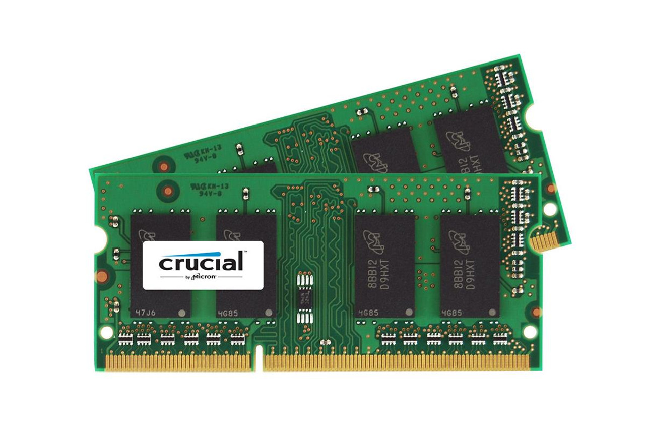 CT2CP25664AC800 | Crucial Technology | Crucial 4GB Kit (2 X 2GB) DDR2-800MHz PC2-6400 non-ECC Unbuffered CL6 200-Pin SoDIMM Dual Rank Memory