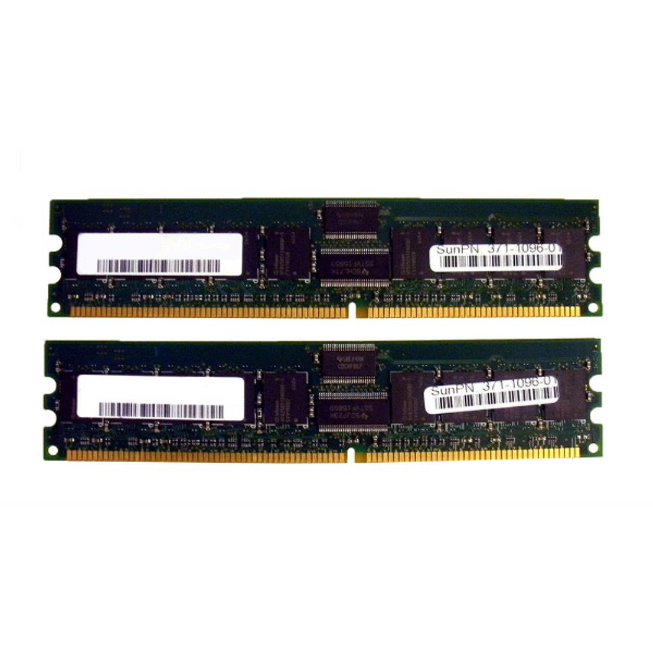 X8120A | Sun | 2GB Kit (1GB x 2) DDR-400MHz PC3200 ECC Registered CL3 184-Pin DIMM Memory